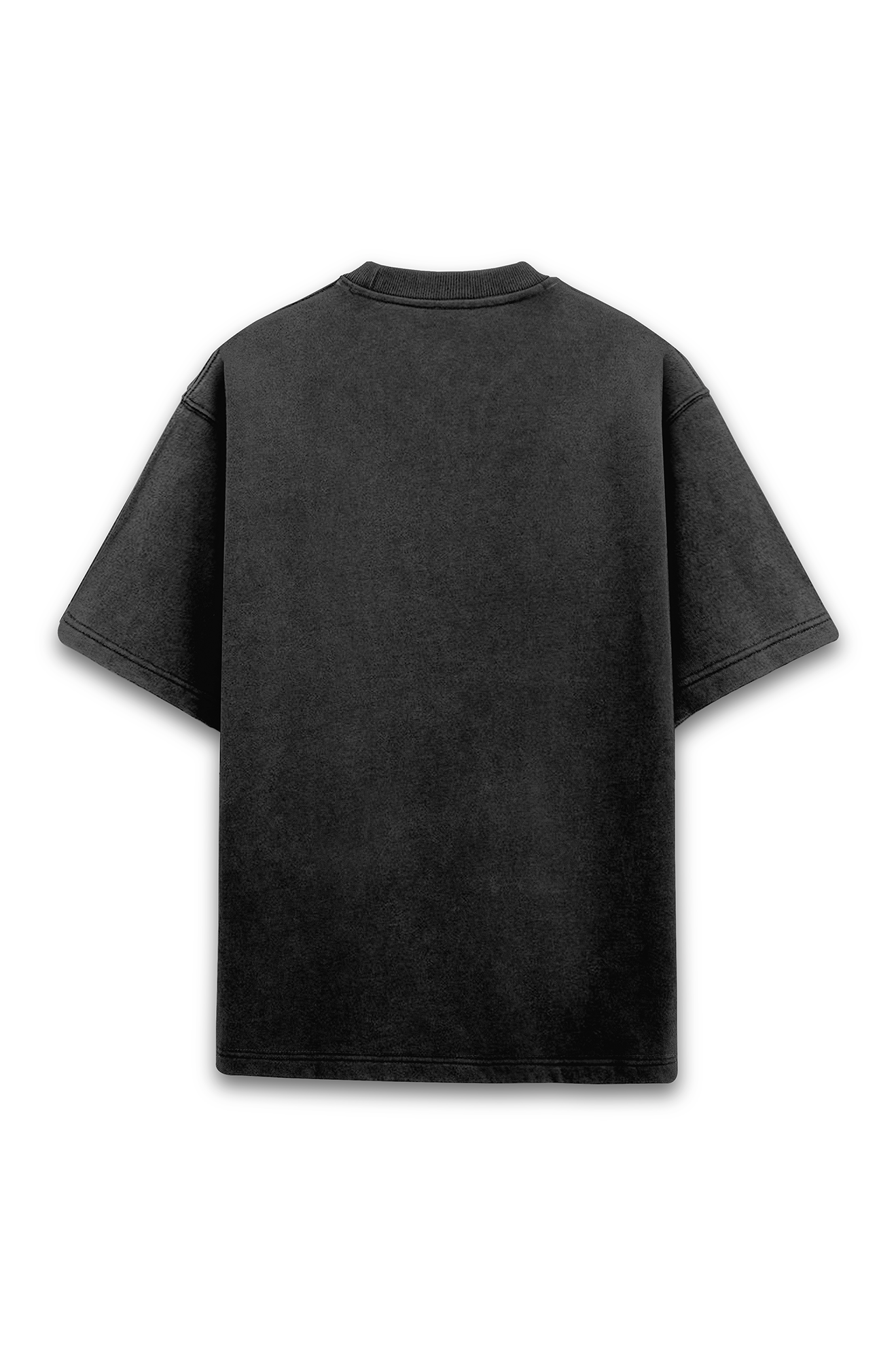 RYON SKELETON PUFF PRINT OVER SIZED ACID WASH T-SHIRT UNISEX