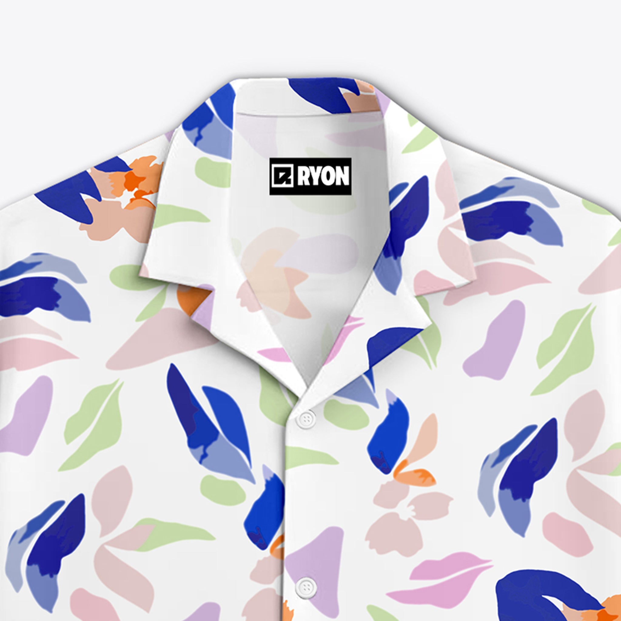 BUY MULTI COLOUR PATTERN PRINT CAMP COLLAR RELAXED-FIT RESORT SHIRT